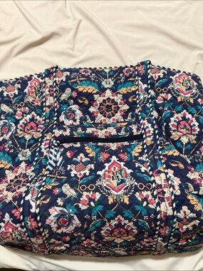 Vera Bradley Navy Floral Quilted Tote - Multi Color